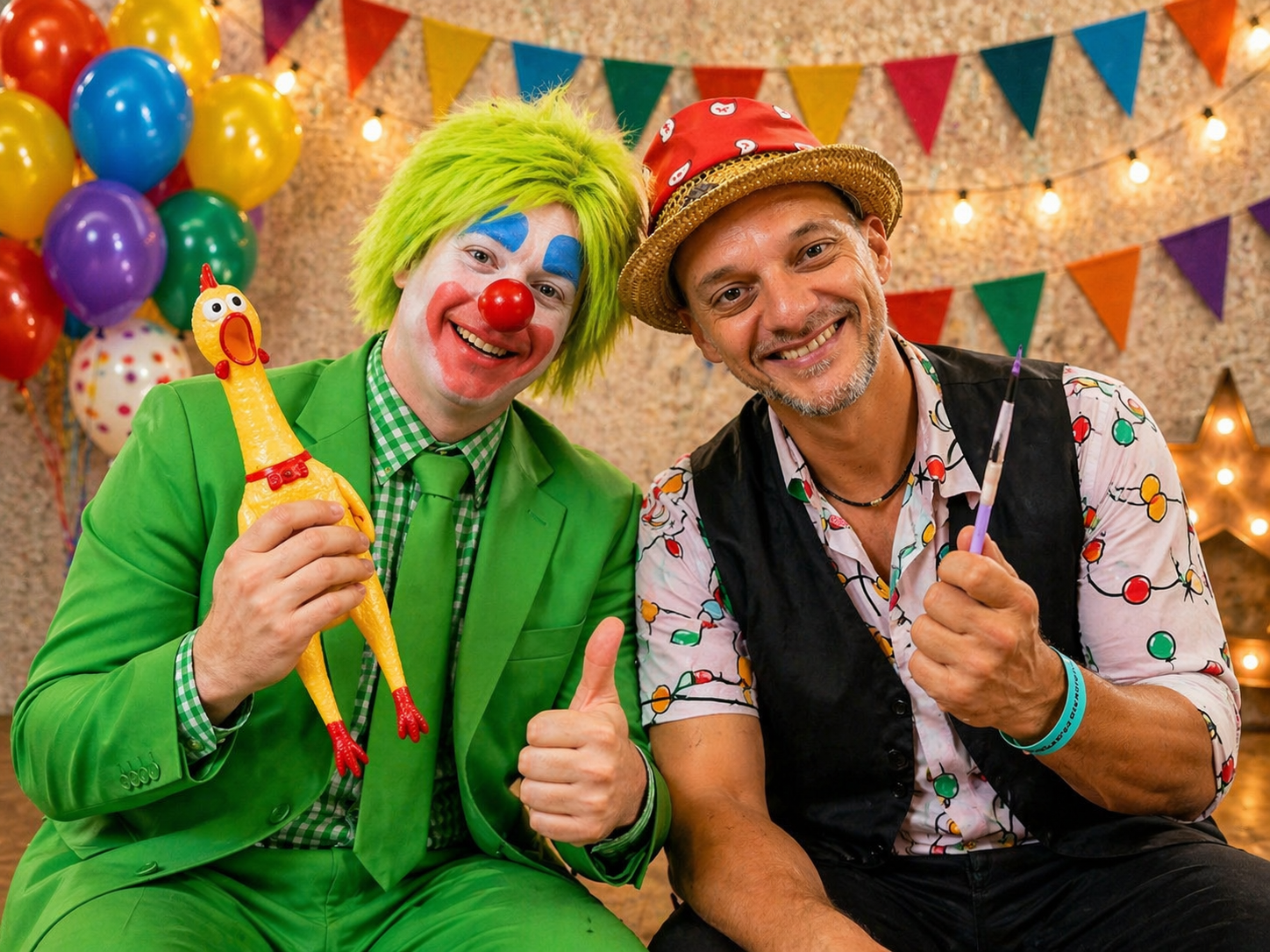 Picco The Clown and Tricky Troy entertainers